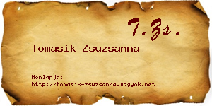 Tomasik Zsuzsanna névjegykártya